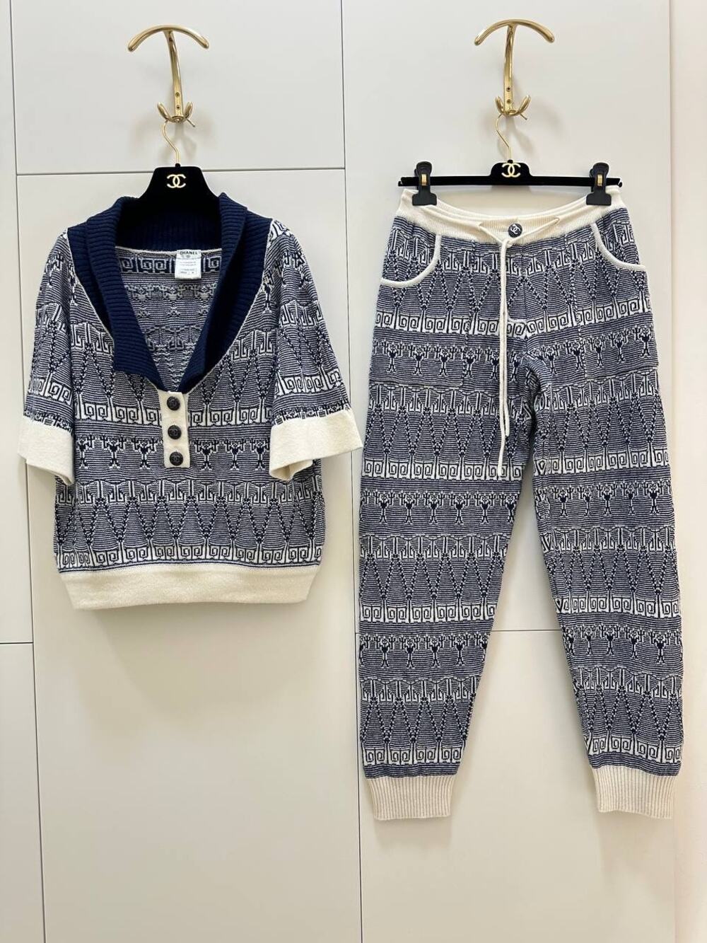 Chanel Cashmere Knit Set Sz.38